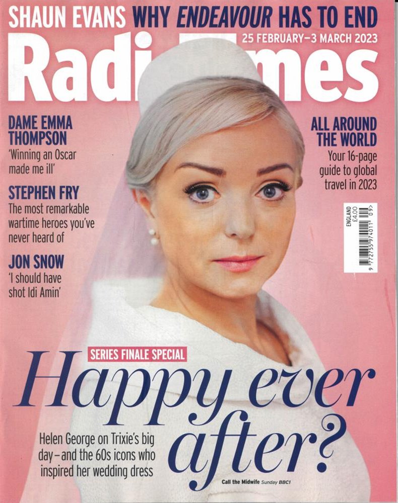 RADIOTIMES magazine side cover 25 February 2023
